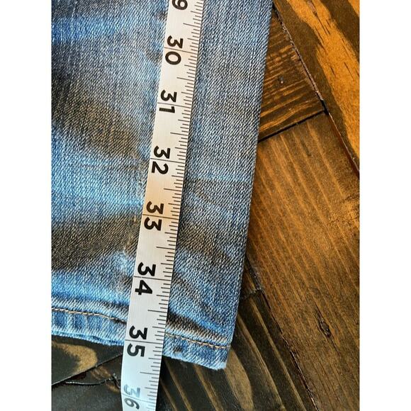 H&M L.O.G.G. Jeans Women 27 Patchwork Embroidered Artsy Funky Art to Wear Comfy - Picture 8 of 15